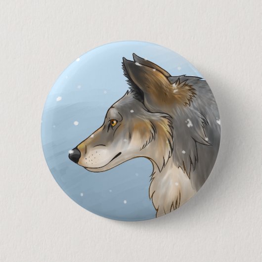 Northwestern Wolf Button (Vorderseite)