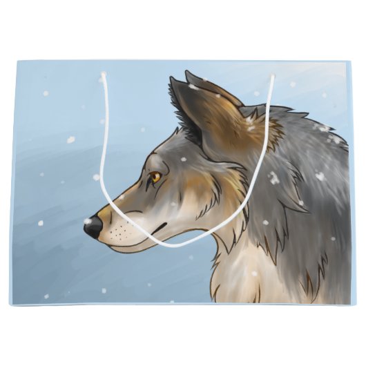 Northwestern Wolf Große Geschenktüte (Vorderseite)