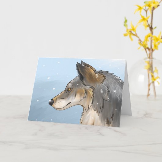 Northwestern Wolf Karte (Gelbe Blume)