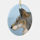 Northwestern Wolf Keramik Ornament (Rechts)