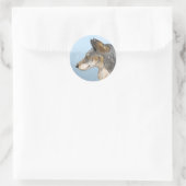 Northwestern Wolf Runder Aufkleber (Tasche)