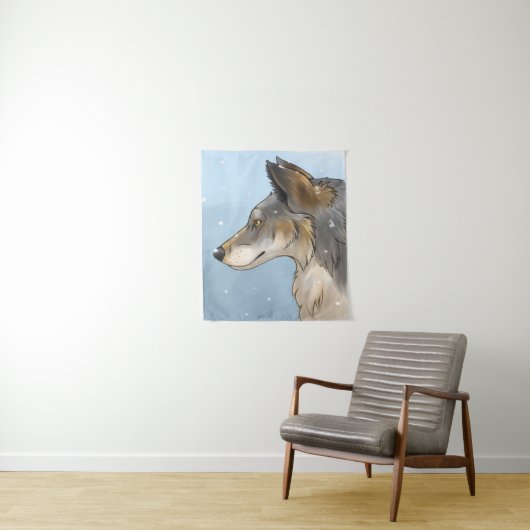 Northwestern Wolf Wandteppich (Beispiel)