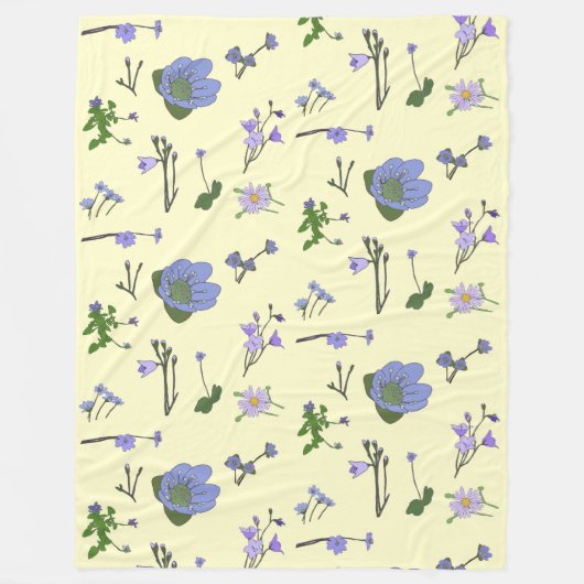 Northwood Natural Purples Fleece Decke (Vorderseite)