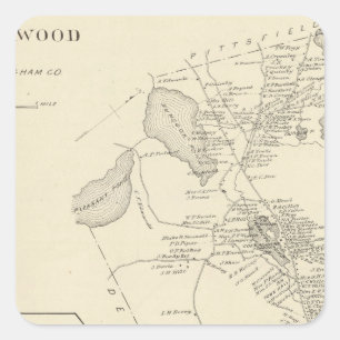 Northwood, Rockingham Co Quadratischer Aufkleber