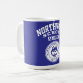 Northwood School Huskies NY Alumni-Tasse Kaffeetasse (Vorderseite Links)