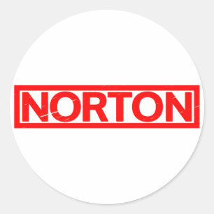 Norton Briefmarke Runder Aufkleber