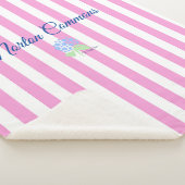 Norton Commons sherpa Decke rosa Streifen Sherpadecke (3/4)