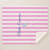 Norton Commons sherpa Decke rosa Streifen Sherpadecke (Vorderseite (Horizontal))