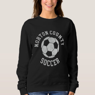 Norton County Fußball Retro abgenutzt 90er Jahre V Sweatshirt