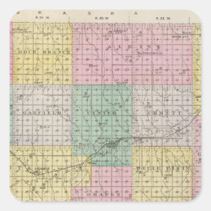 Norton County, Kansas Quadratischer Aufkleber