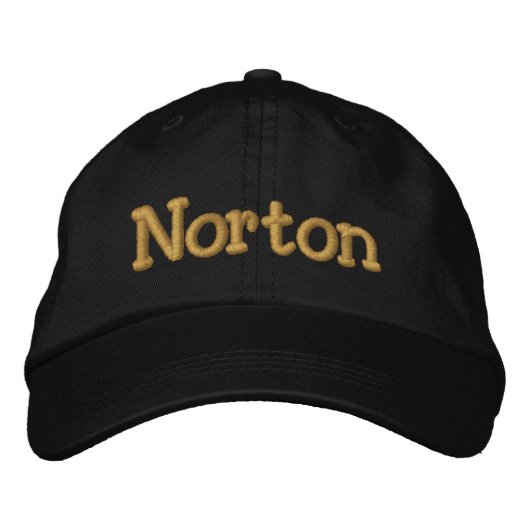 Norton Personalisiert Baseball Cap / Hat Bestickte Kappe (Vorderseite)