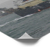 Norton Sound, Longliner im niederländischen Hafen, Poster (Ecke)