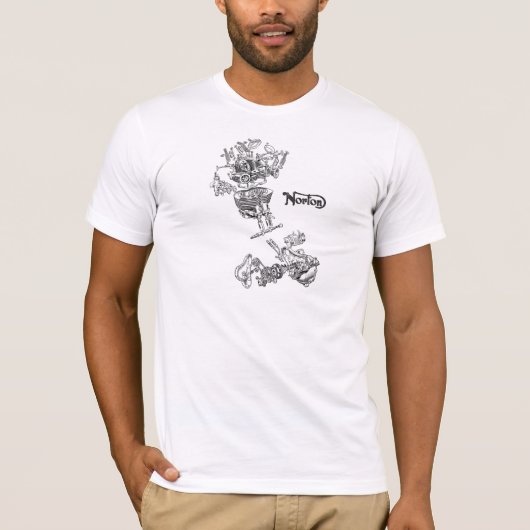 Norton Zwilling 1949 explodiert T-Shirt (Vorderseite)