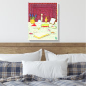 Noruz Haft Sin Table Canvas Print Leinwanddruck (Insitu (Schlafzimmer))
