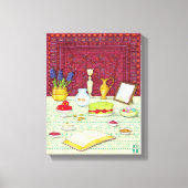 Noruz Haft Sin Table Canvas Print Leinwanddruck (Vorderseite)