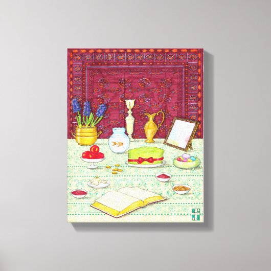 Noruz Haft Sin Table Canvas Print Leinwanddruck (Vorderseite)