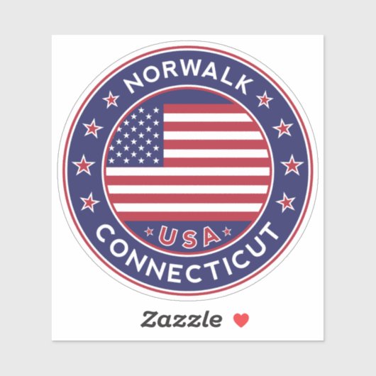 Norwalk Connecticut, Norwalk Aufkleber (Blatt)