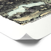 Norwalk, OH Panoramakarte - 1870 Poster (Ecke)