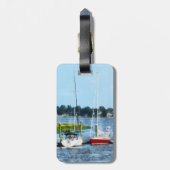 Norwalk: Zwei Segelboote, CT Gepäckanhänger (Rückseite vertikal)