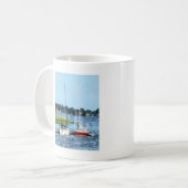Norwalk: Zwei Segelboote, CT Kaffeetasse (Vorderseite Links)