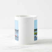 Norwalk: Zwei Segelboote, CT Kaffeetasse (Mittel)