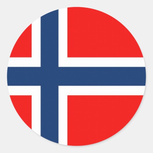 Norway2 Runder Aufkleber (Vorderseite)