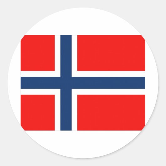 Norway2 Runder Aufkleber (Vorderseite)