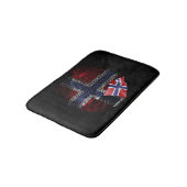 Norway flag badematte (Schrägansicht)