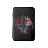 Norway flag badematte (Vorderseite Vertikal)