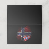 Norway flag platzkarte (Außenseite Aufgefaltet)