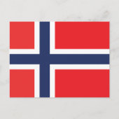 NORWAY FLAG POSTKARTE (Vorderseite)