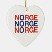 NORWAY-Flagge Keramik Ornament (Rechts)