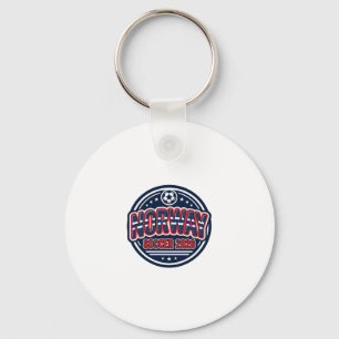 Norway Fußball 2026 Fußball Fett Land Typografie  Schlüsselanhänger