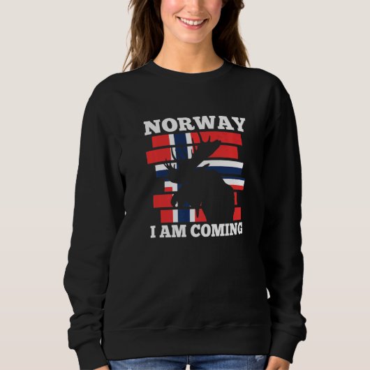 Norway i am coming Fjorde Norway   Sweatshirt (Vorderseite)