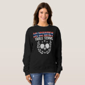Norway Ping Pong Norwegian Table Tennis Suppor Sweatshirt (Vorne ganz)
