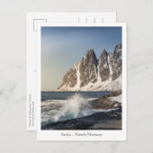 Norway Senja Postkarte (Vorne/Hinten)