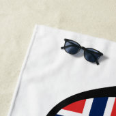 NORWAY Shades benutzerdefinierte Text Strandtuch (Beispiel)