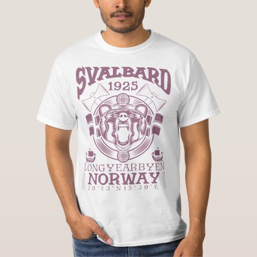 NORWAY SVALBARD LONGYEARBYEN - POLAR BEAR T-Shirt (Vorderseite)