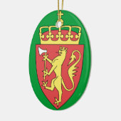 NORWAY* Weihnachtsverzierung Norske julen Keramikornament (Links)