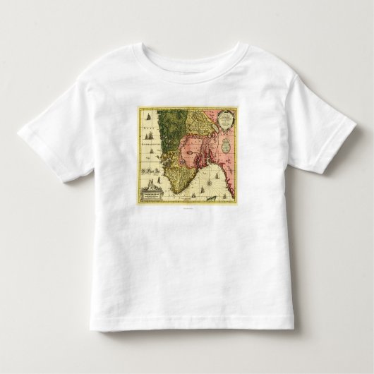 NorwayPanoramic MapNorway Kleinkind T-shirt (Vorderseite)