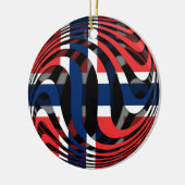Norwegen #1 keramik ornament (Links)