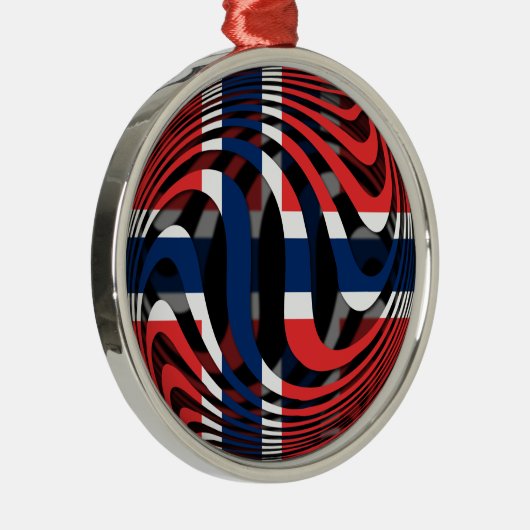 Norwegen #1 silbernes ornament (Rechts)