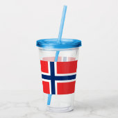 Norwegen Acryltrinkbecher (Rückseite)