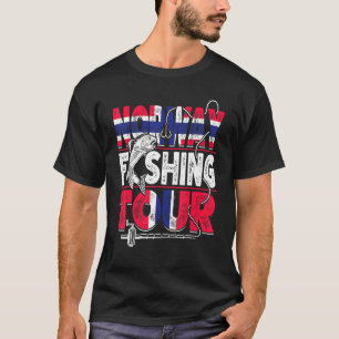 Norwegen Angelreise Norwegischer Urlaub Fischer F T-Shirt