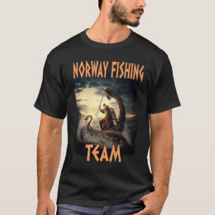 Norwegen Angelteam Skandinavien Norge Souvenir Nor T-Shirt