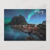 Norwegen Aurora Borealis Northern Lights Postkarte (Vorderseite)