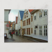 Norwegen, Bergen Holzhäuser Postkarte (Vorderseite)