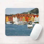 Norwegen, Bergen, Ufergegend mit Jachthafen Mousepad (Mit Mouse)