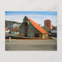 Norwegen, Bergen, Warenhaus im traditionellen Stil