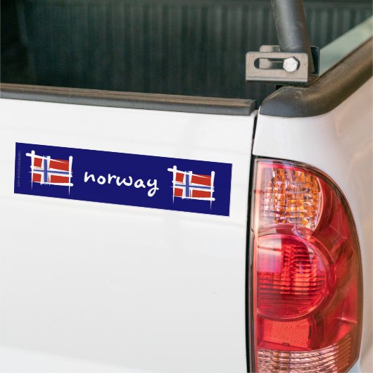 Norwegen-Bürsten-Flagge Autoaufkleber (Auf Lkw)